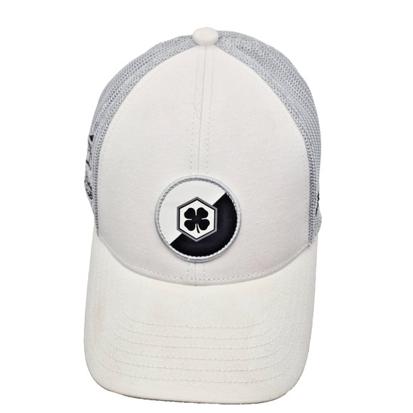 Black Clover Live Lucky Hat Cap White Black Four Adjustable Golf Club - Picture 2 of 14